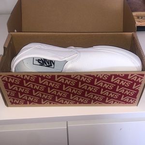 new white slip on vans